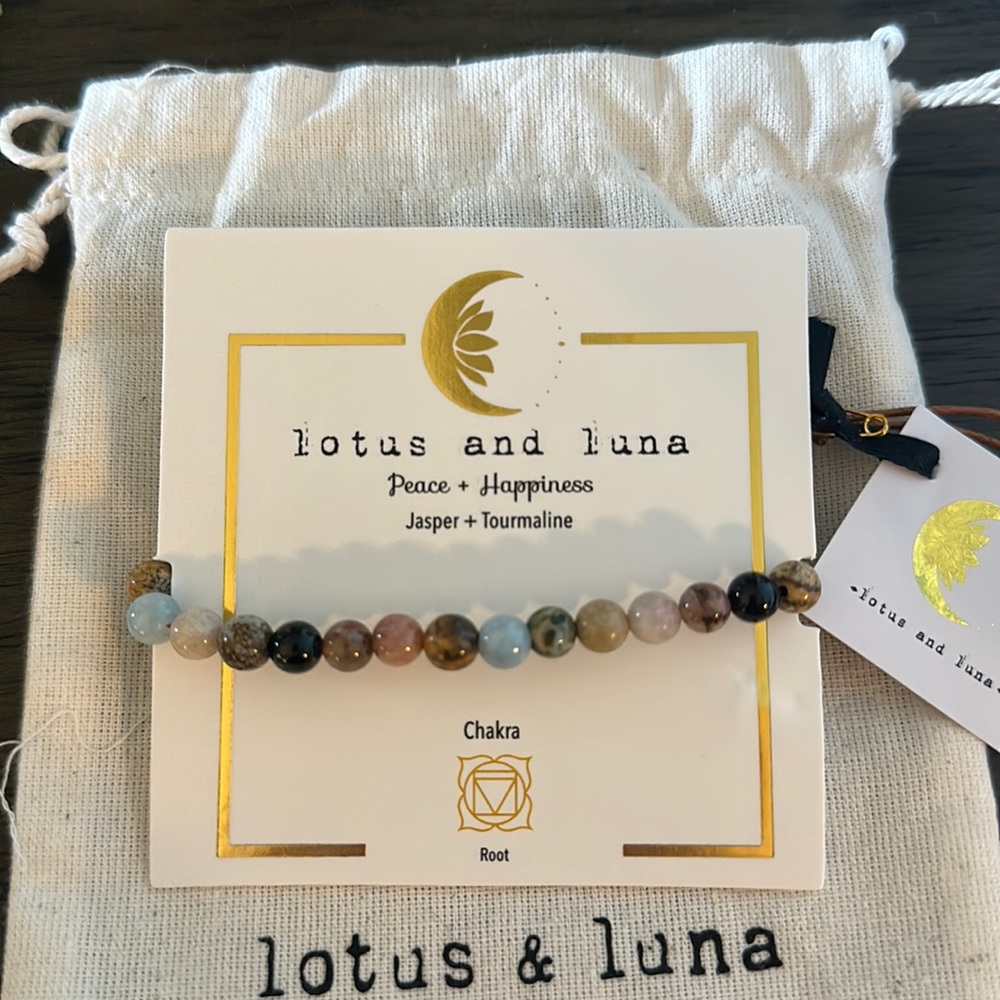 Lotus and Luna Chakra Bracelet
